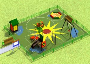 Монтаж детских площадок и уличного оборудования