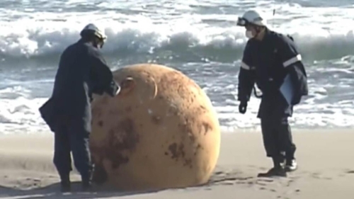 Напугавший жителей Японии загадочный шар оказался пустым внутри