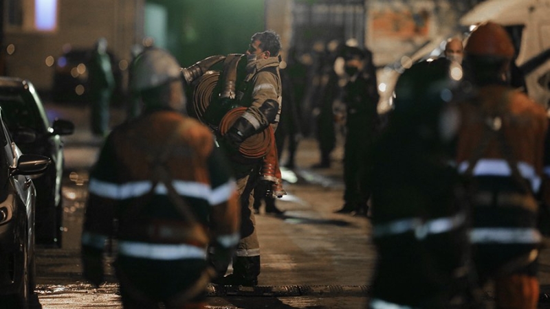 В центре Москвы произошло возгорание в многоквартирном доме